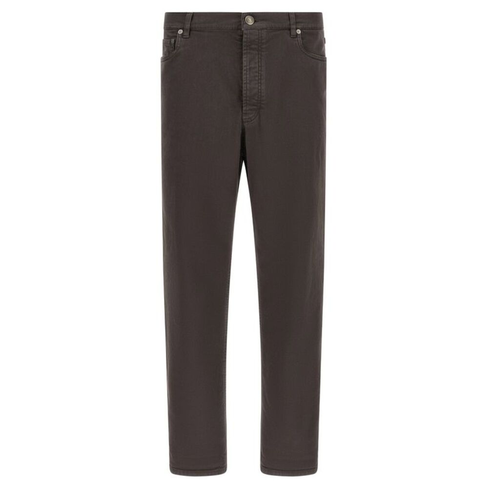 Brunello Cucinelli Men's Garment-Dyed Denim Jeans
